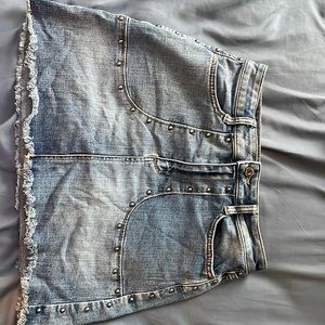 Low-rise Biker Skirt